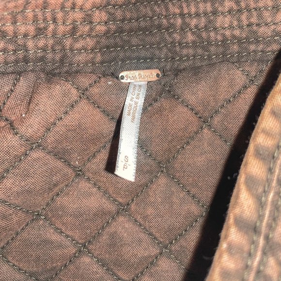 Free People Great Escape Cotton Printed Quilted Jacket in Brown - Picture 9 of 9